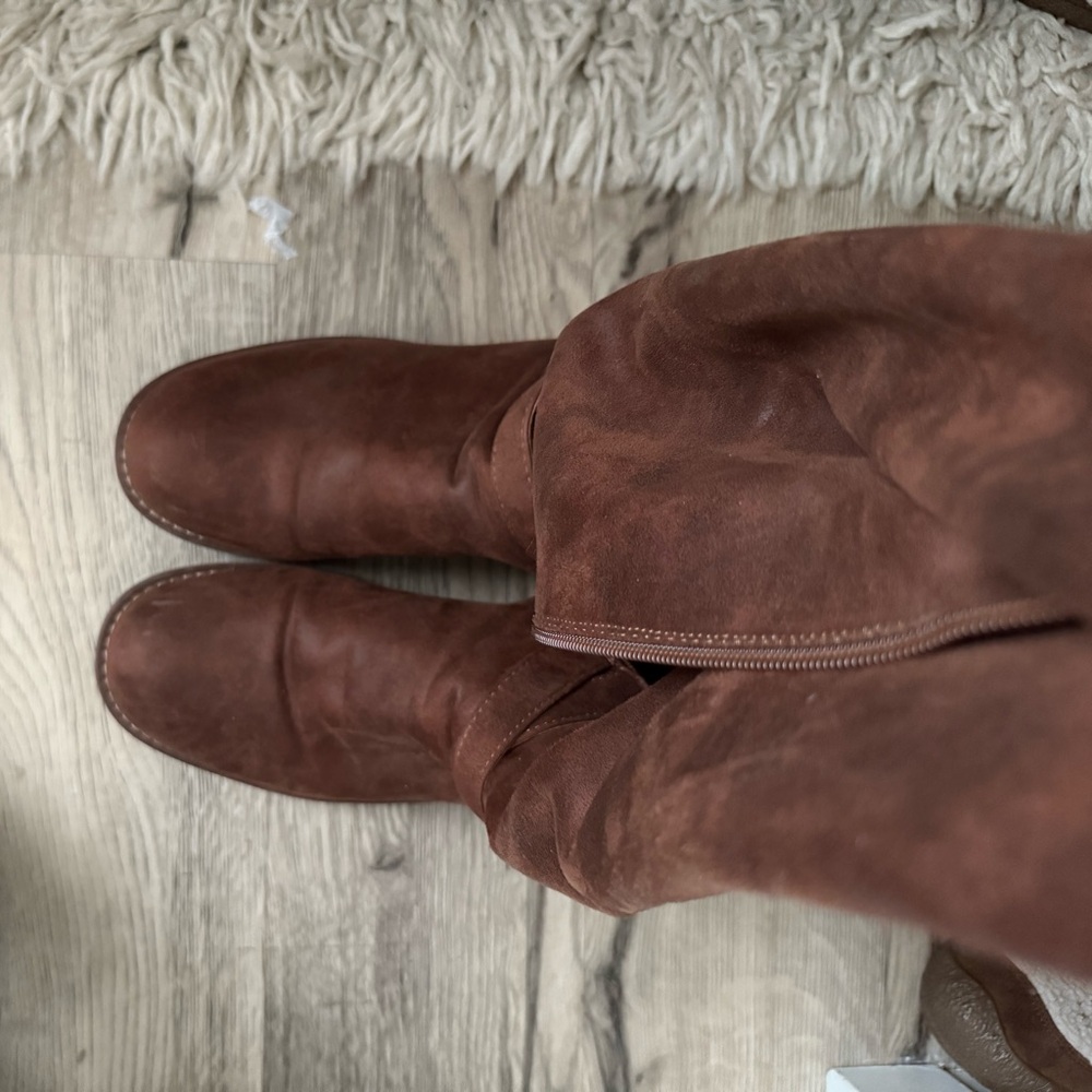 Brown Suede Boots